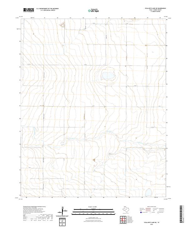 Stallwitz Lake NE, TX — USGS 7.5-minute topo (2022)