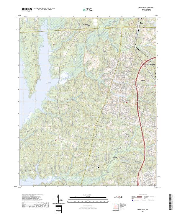 Green Level, NC — USGS 7.5-minute topo (2023)