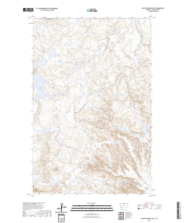 Lake Seventeen East, MT — USGS 7.5-minute topo (2024)