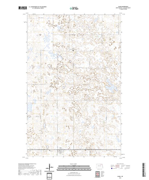 Alsen, ND — USGS 7.5-minute topo (2024)
