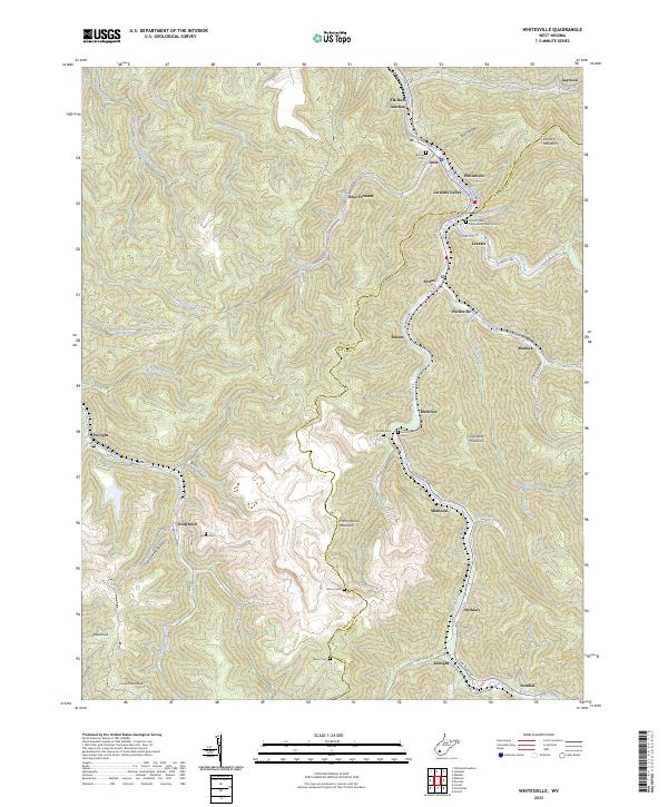 Whitesville, WV — USGS 7.5-minute topo (2023)