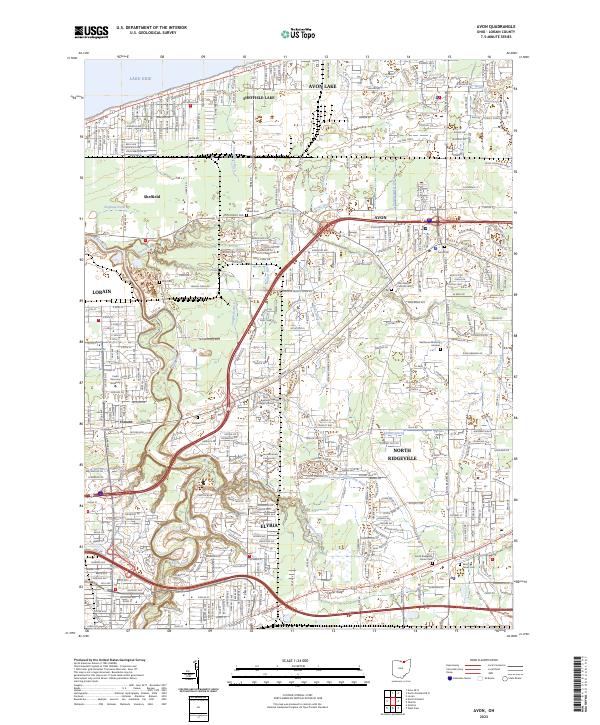 Avon, OH — USGS 7.5-minute topo (2023)