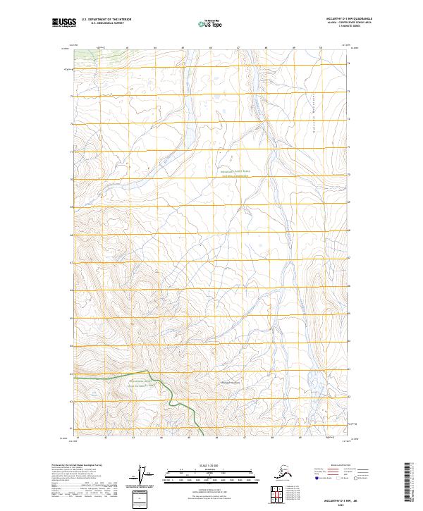 McCarthy D-3 NW, AK — USGS 7.5-minute topo (2023)