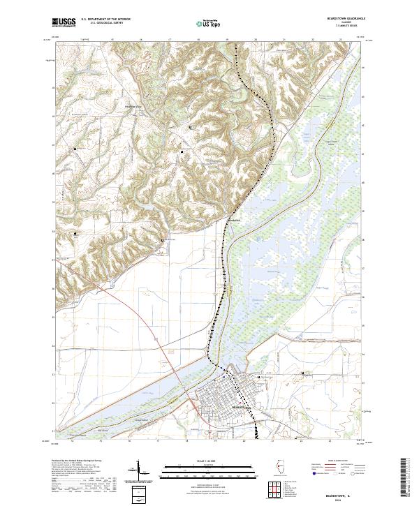 Beardstown, IL — USGS 7.5-minute topo (2024)