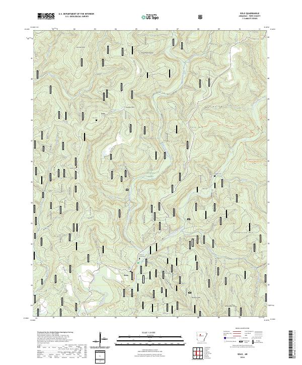 Solo, AR — USGS 7.5-minute topo (2024)