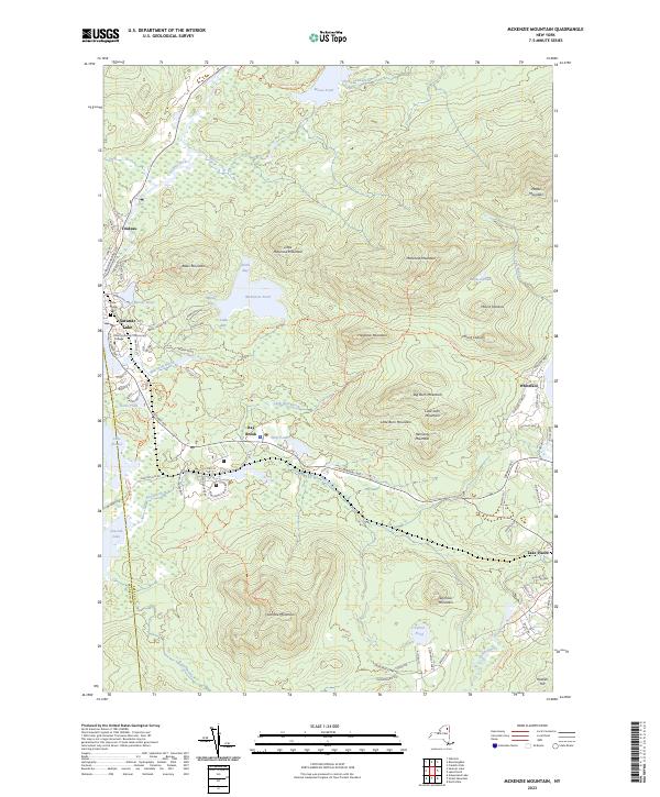 McKenzie Mountain, NY — USGS 7.5-minute topo (2023)