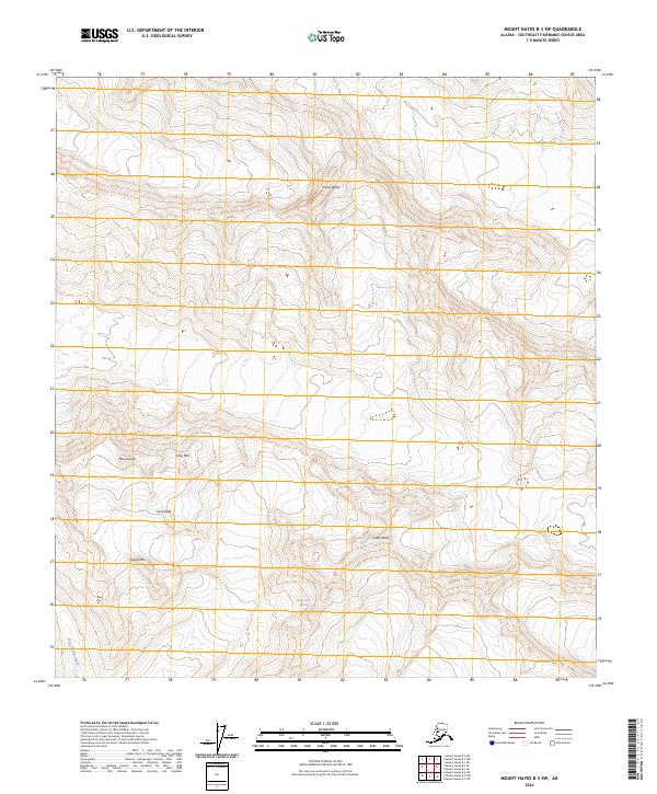 Mount Hayes B-3 SW, AK — USGS 7.5-minute topo (2024)