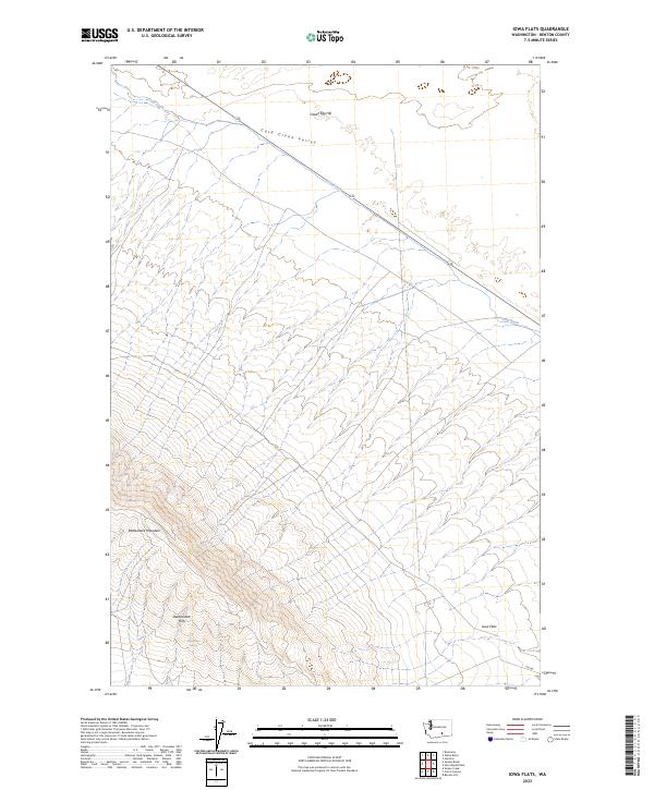 Iowa Flats, WA — USGS 7.5-minute topo (2023)
