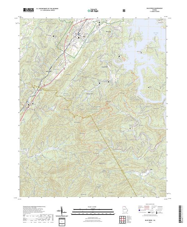 Blue Ridge, GA — USGS 7.5-minute topo (2024)