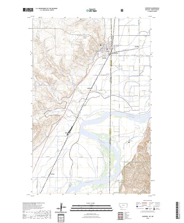 Fairview, MT-ND — USGS 7.5-minute topo (2024)