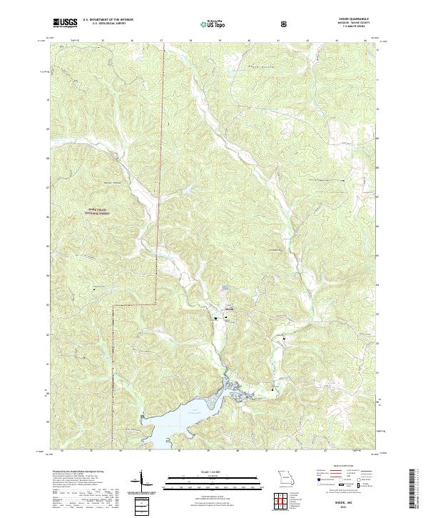 Shook, MO — USGS 7.5-minute topo (2021)