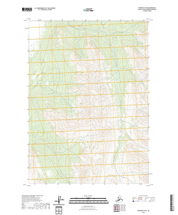 Seward D-8 SW, AK — USGS 7.5-minute topo (2023)