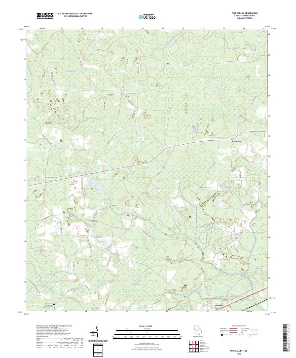 Pine Valley, GA — USGS 7.5-minute topo (2024)