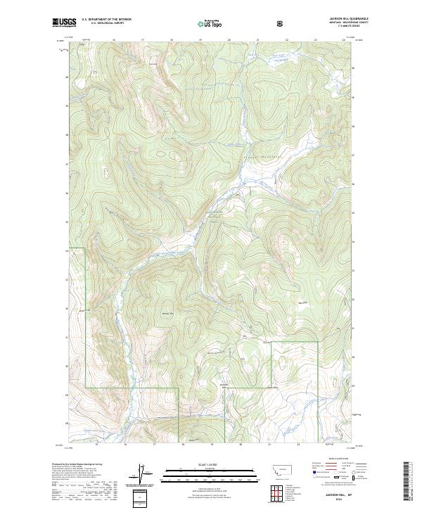 Jackson Hill, MT — USGS 7.5-minute topo (2024)