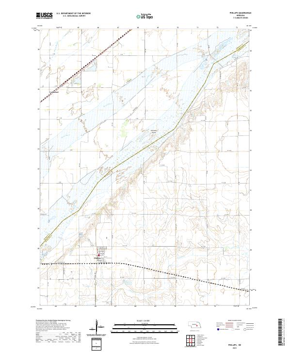 Phillips, NE — USGS 7.5-minute topo (2021)