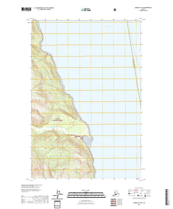 Juneau D-4 SW, AK — USGS 7.5-minute topo (2021)