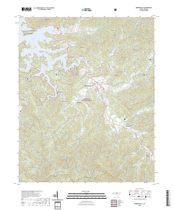 Robbinsville, NC — USGS 7.5-minute topo (2022)