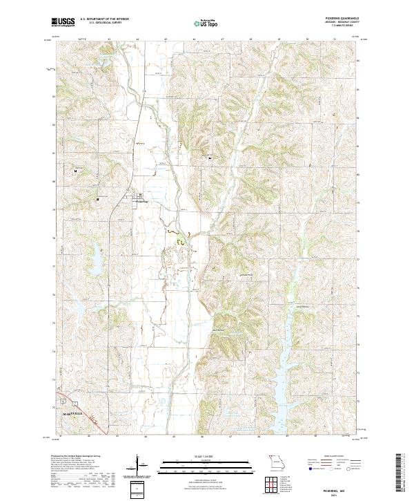 Pickering, MO — USGS 7.5-minute topo (2021)
