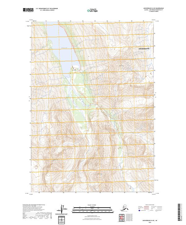 Anchorage B-6 SE, AK — USGS 7.5-minute topo (2023)