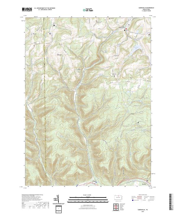 Sabinsville, PA — USGS 7.5-minute topo (2023)