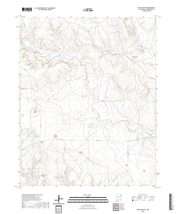 Car Top Butte, NM — USGS 7.5-minute topo (2023)