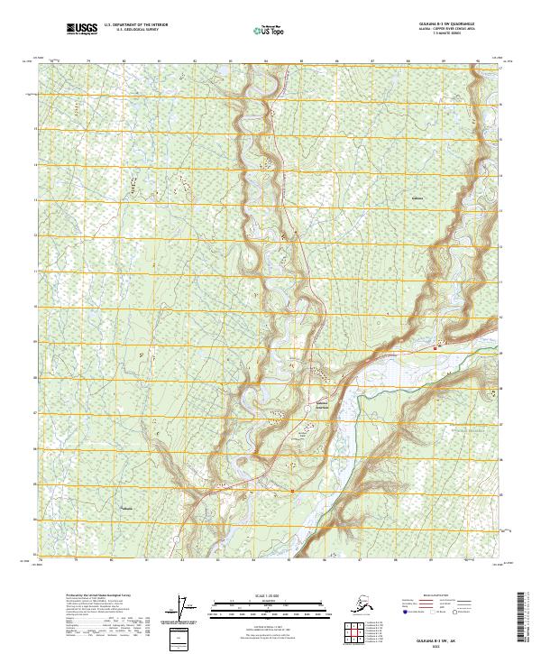 Gulkana B-3 SW, AK — USGS 7.5-minute topo (2023)