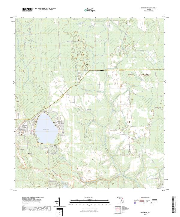 Rice Creek, FL — USGS 7.5-minute topo (2024)