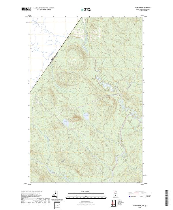 Charles Pond, ME-QC — USGS 7.5-minute topo (2024)