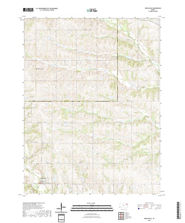 Circleville, KS — USGS 7.5-minute topo (2022)