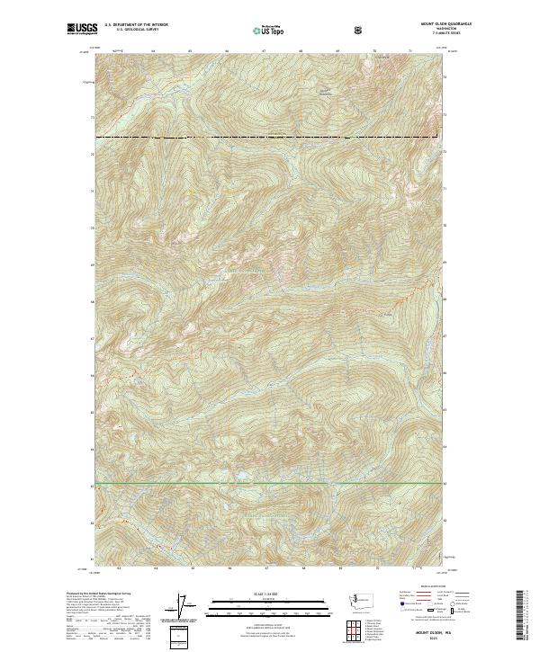 Mount Olson, WA — USGS 7.5-minute topo (2023)