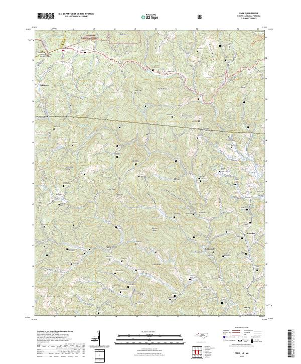 Park, NC-VA — USGS 7.5-minute topo (2022)