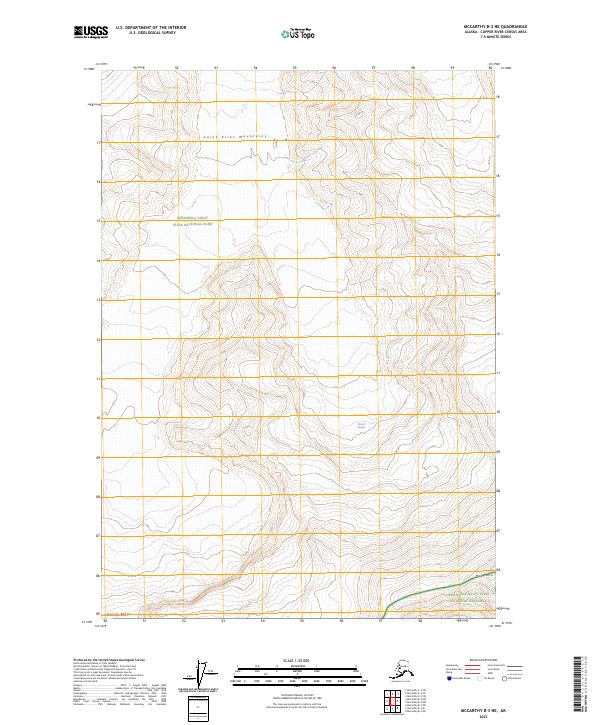 McCarthy B-3 NE, AK — USGS 7.5-minute topo (2023)
