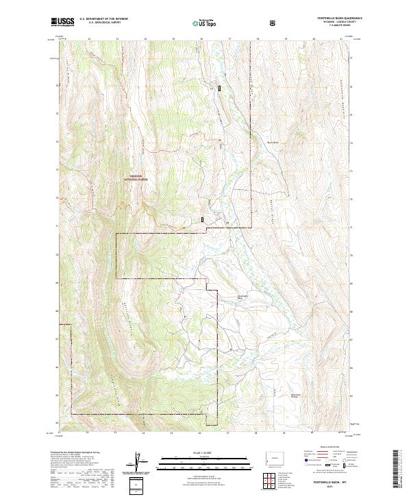 Fontenelle Basin, WY — USGS 7.5-minute topo (2021)