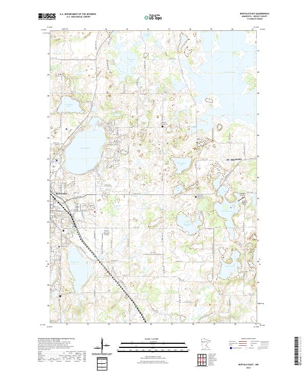 Buffalo East, MN — USGS 7.5-minute topo (2022)