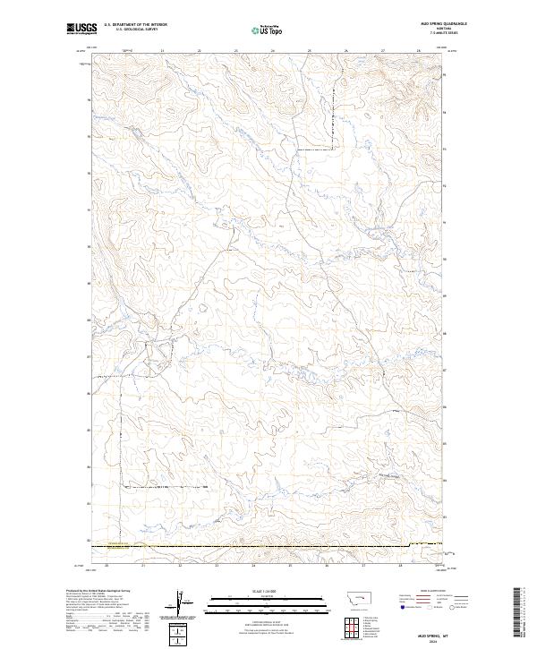 Mud Spring, MT — USGS 7.5-minute topo (2024)