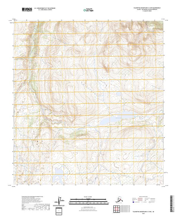 Talkeetna Mountains C-2 NW, AK — USGS 7.5-minute topo (2023)