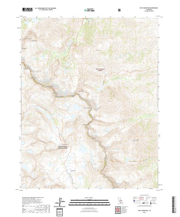 Split Mountain, CA — USGS 7.5-minute topo (2021)