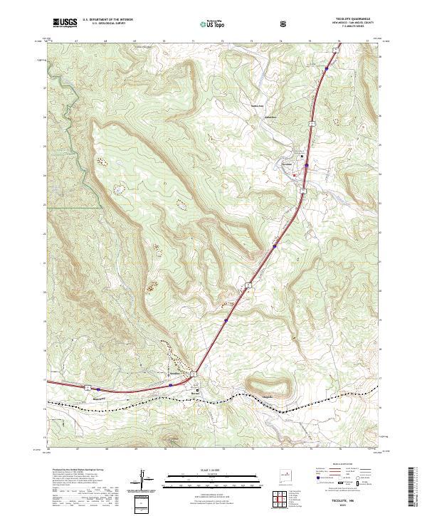 Tecolote, NM — USGS 7.5-minute topo (2023)