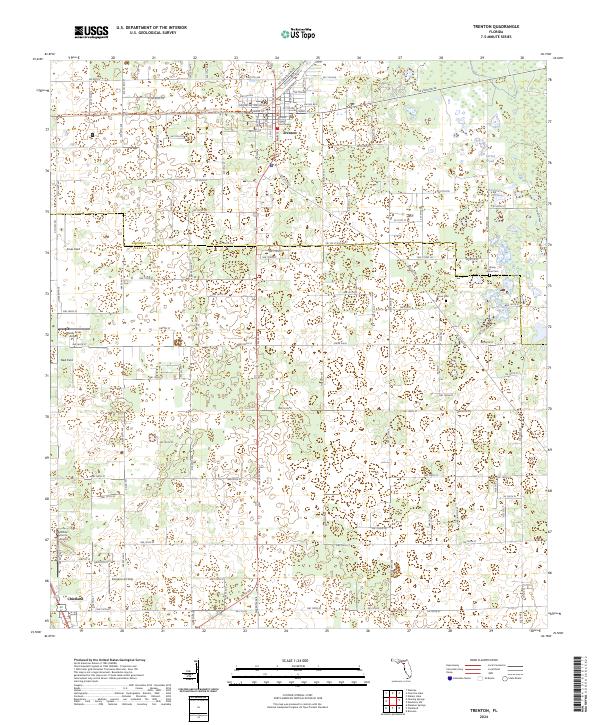 Trenton, FL — USGS 7.5-minute topo (2024)