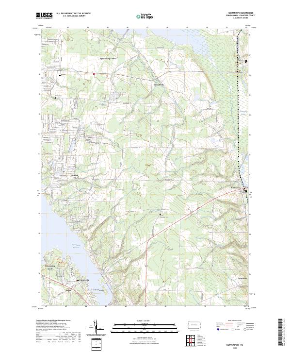 Hartstown, PA — USGS 7.5-minute topo (2023)