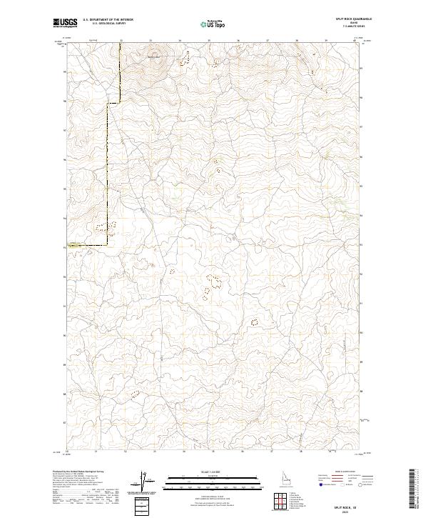 Split Rock, ID — USGS 7.5-minute topo (2023)