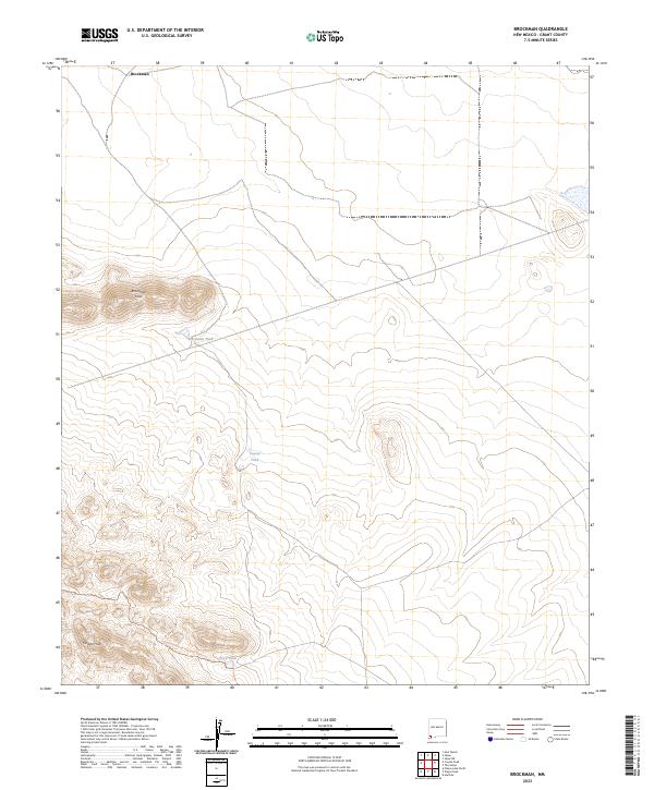 Brockman, NM — USGS 7.5-minute topo (2023)