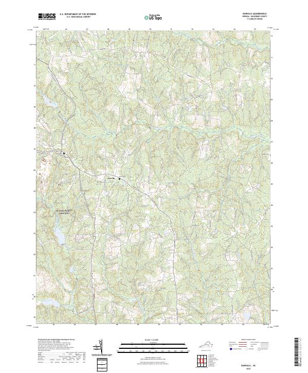 Darvills, VA — USGS 7.5-minute topo (2022)