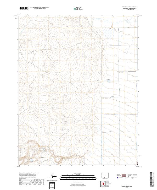 Goshawk Dam, CO — USGS 7.5-minute topo (2022)