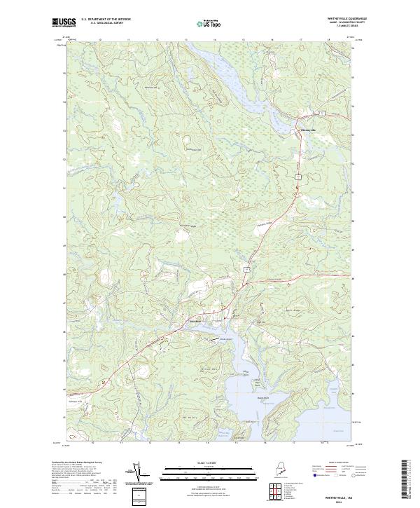 Whitneyville, ME — USGS 7.5-minute topo (2024)