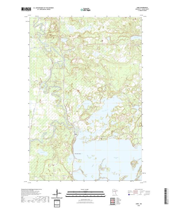 Libby, MN — USGS 7.5-minute topo (2022)