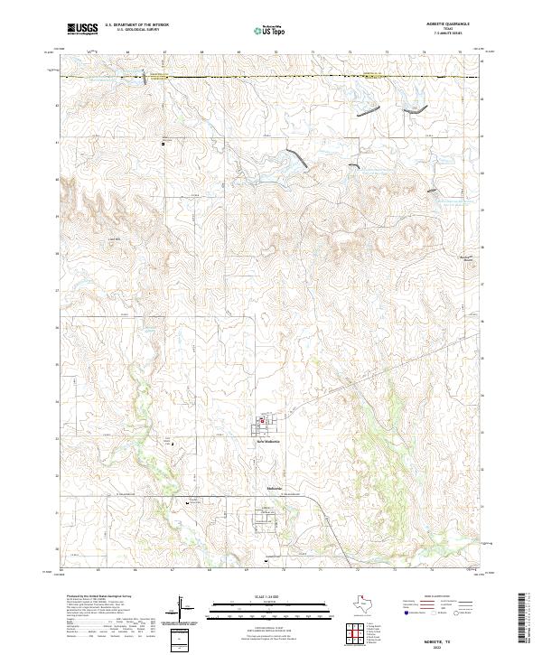Mobeetie, TX — USGS 7.5-minute topo (2022)