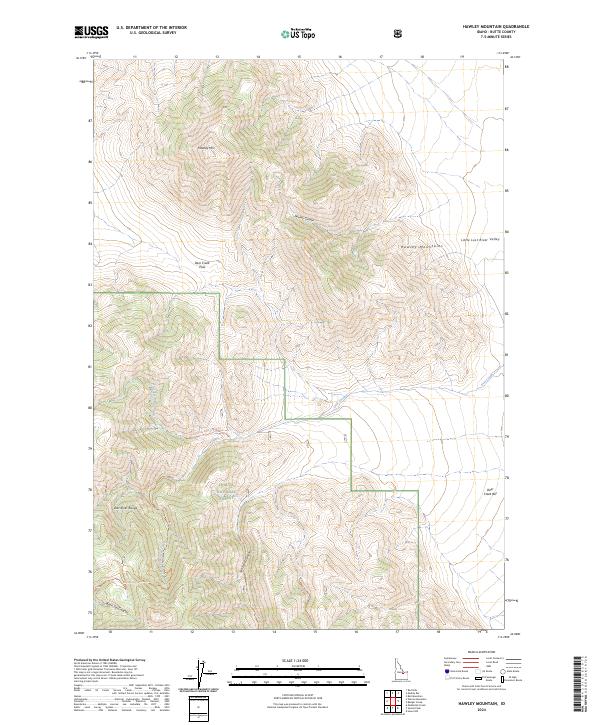 Hawley Mountain, ID — USGS 7.5-minute topo (2024)
