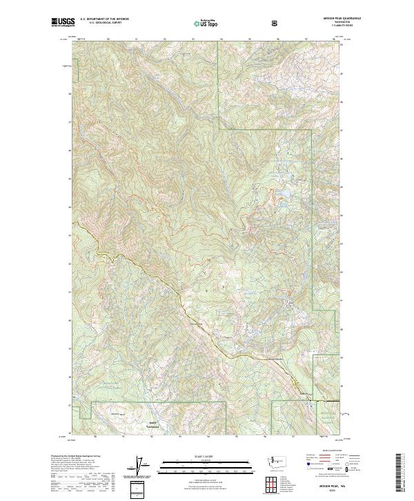 Mission Peak, WA — USGS 7.5-minute topo (2023)