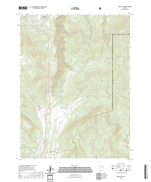 Mount Lena, UT — USGS 7.5-minute topo (2023)